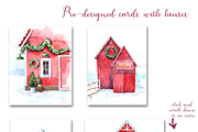 Christmas graphic set, a Decorative Illustration by Antikva17 (Thumbnail 2 of 4)