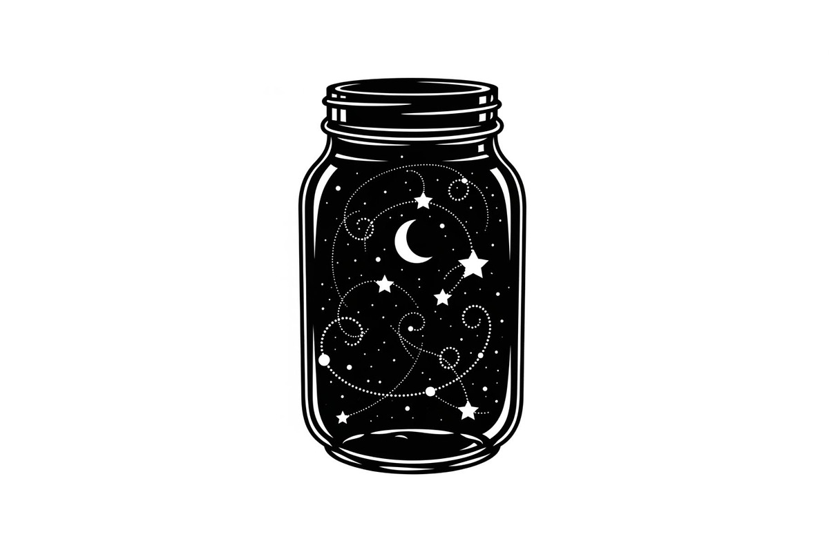 Cosmic Galaxy Jar Design Bundle, an Illustration by Creativeshirt (Photo 17 of 31)