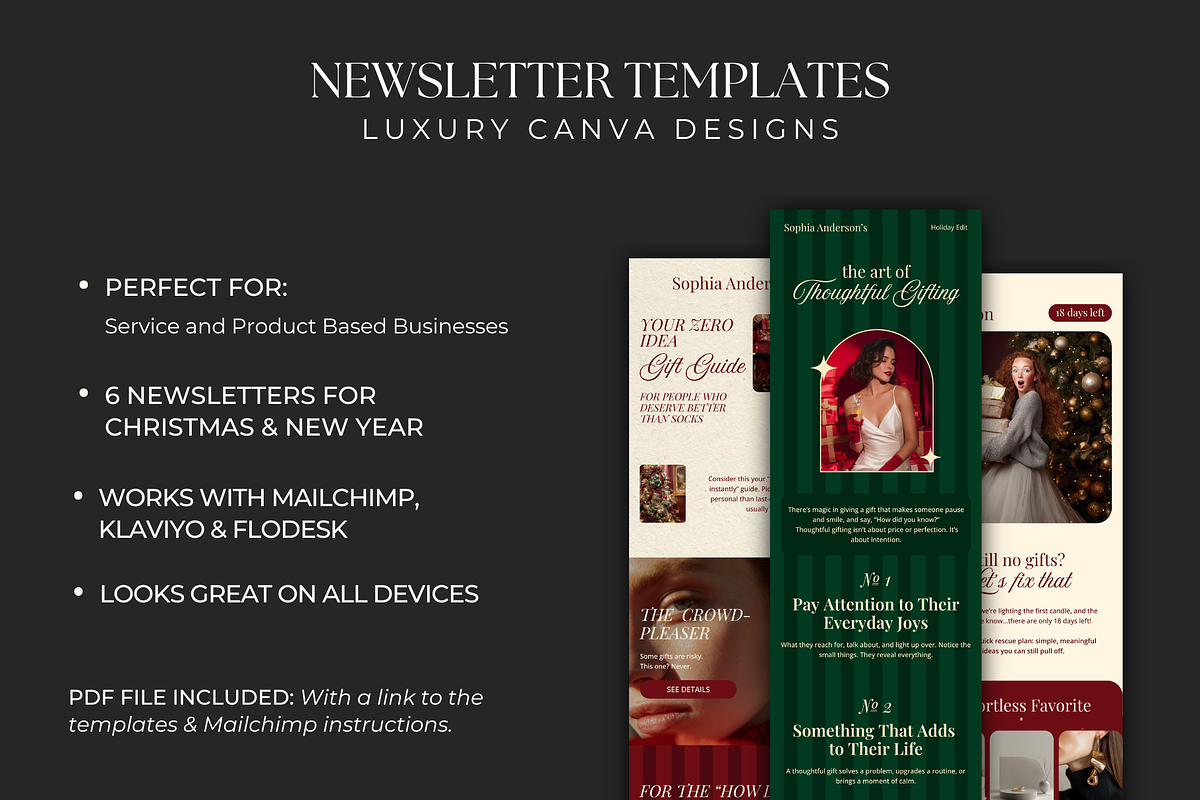 Christmas Email Newsletter Templates, an Email Template by Meraki Templates (Photo 2 of 7)