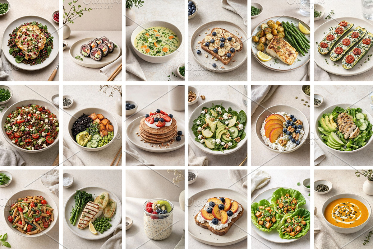 Healthy Food Stock Photos Bundle, a Food & Drink Photo by Selenique Studio (Photo 8 of 10)