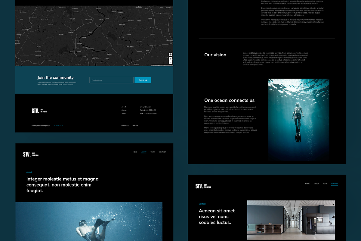 Dark Design Website PSD, Sketch, XD, a Landing Page Template by TIB Digital (Photo 2 of 6)