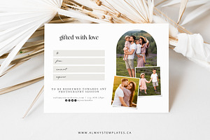 Photography Gift Certificate GIC036