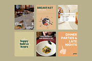 Palma Restaurant Templates | Canva, a Social Media Template by Mia Branding Studio (Thumbnail 3 of 8)