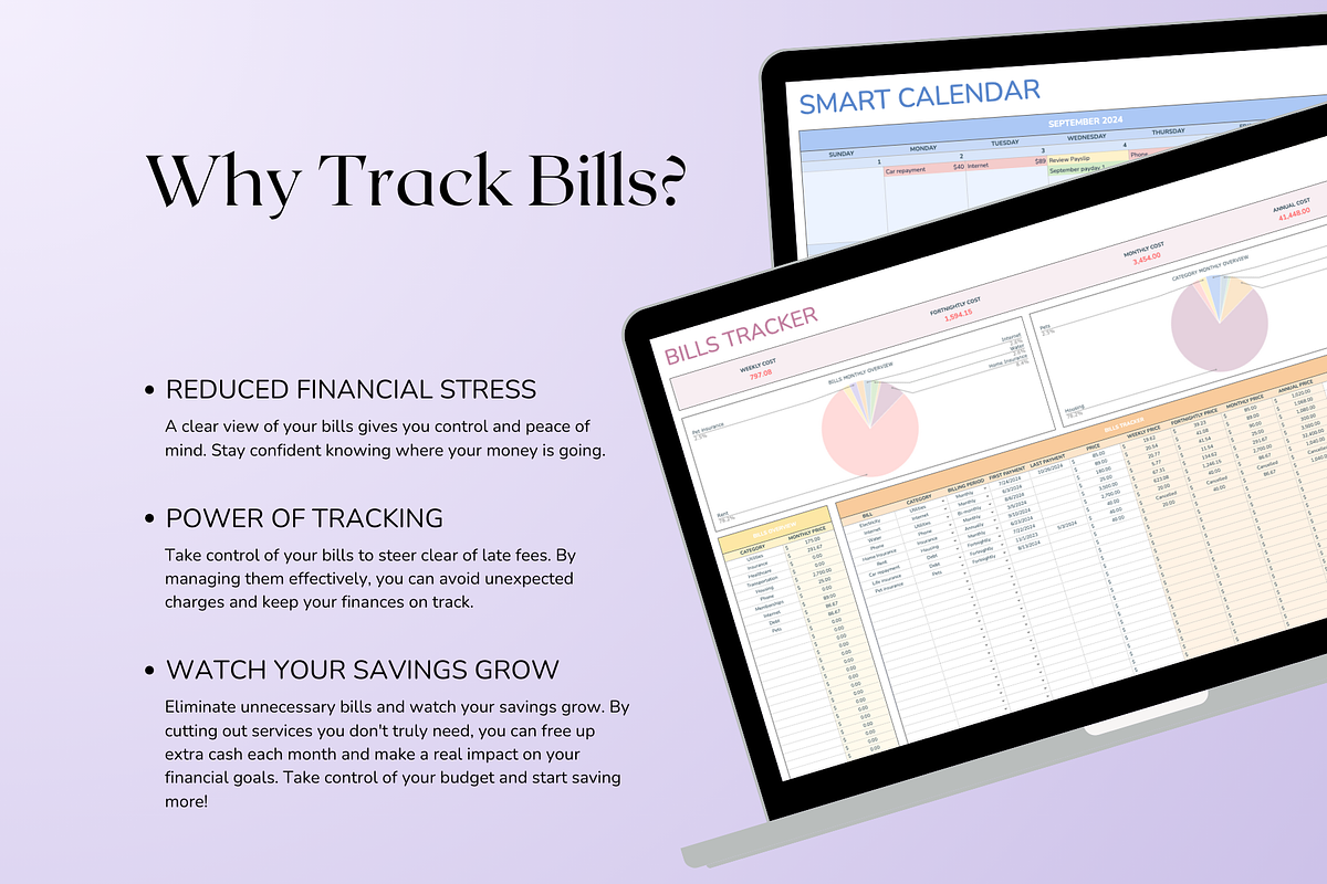 Bills Tracker - Pastel, a Templates & Theme by The Creative Plans co (Photo 6 of 10)