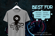 Octopus Vinyl, an Animal Illustration by ne2pi (Thumbnail 2 of 3)