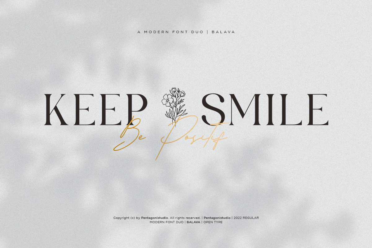 Balava | Modern Duo Font, a Serif Font by Pentagonistudio (Photo 2 of 12)