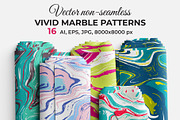 Vector Vivid Marble Patterns, a Pattern Graphic by Iryna Denysova (Thumbnail 1 of 9)