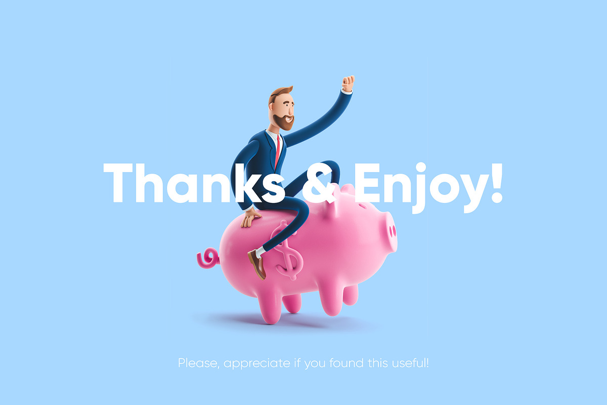 Businessman Billy Set, a Finance Illustration by Best Pixels™ (Photo 6 of 6)