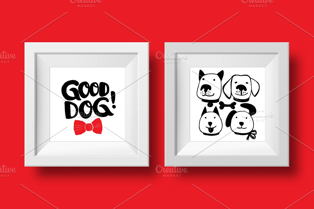Love my dog Collection, a Pattern Graphic by MarynArts (Photo 5 of 8)