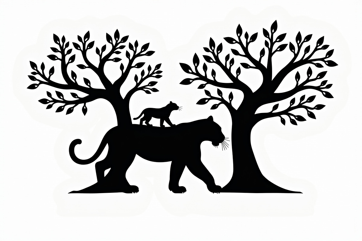 Beautiful Cheetah Silhouette Vector, an Illustration by Amazin_art (Photo 18 of 21)