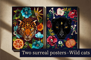 Wild cats - two posters