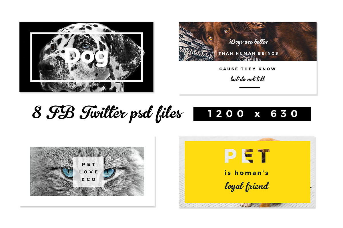 Pet Lovers Social Media Pack, a Social Media Template by RedRiver Studio (Photo 4 of 7)