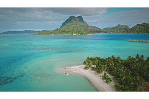 Bora Bora island lagoon turquoise, a Nature Photo by Goinyk
