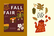 Autumn Blocks Fall Elements Clipart, a Seasonal Illustration by Olia (Thumbnail 23 of 28)
