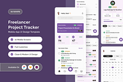 Project Management Mobile UI Kit, an App Template by twinstd (Thumbnail 1 of 5)