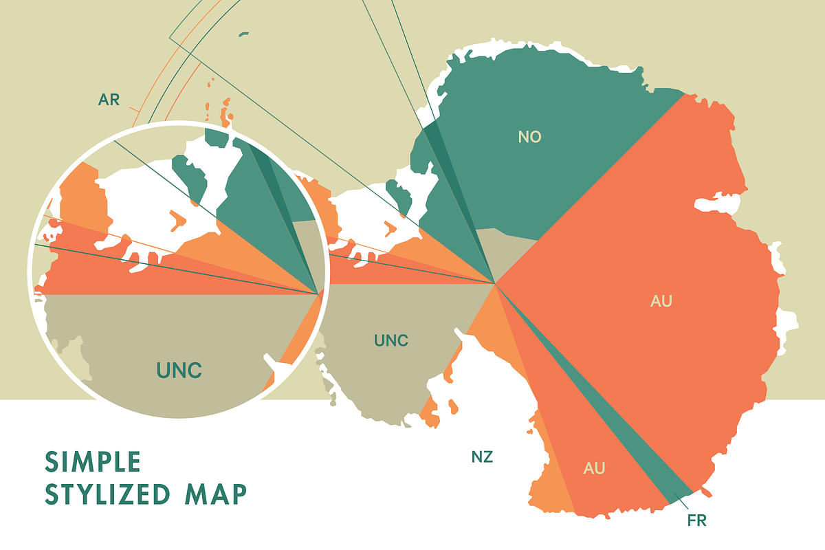 Antarctica Vector Map, a Graphic by Ben Buysse (Photo 2 of 4)