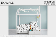 Kids Room and Bedding Mockups, a Product Mockup by mock-ups (Thumbnail 9 of 16)