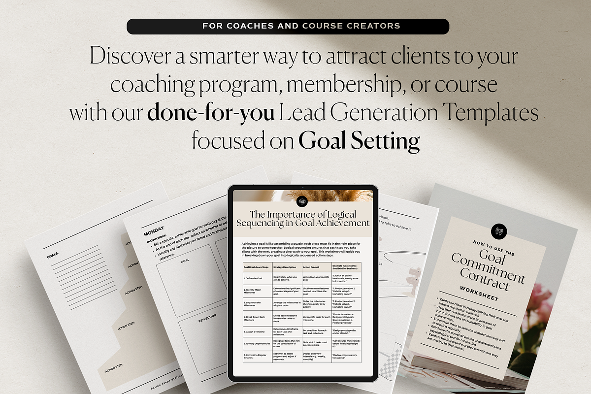 Goal Setting Lead Magnet Pack, a Marketing Template by HelloKarla (Photo 2 of 3)