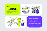 Trendy Fintech Wobbly Illustration, a Finance Illustration by Creative Graphics (Thumbnail 2 of 7)
