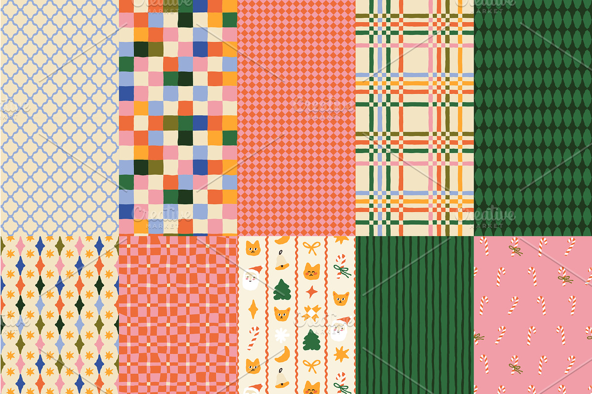 Wonderful Time. Seamless Patterns, a Pattern Graphic by oxygen_8 (Photo 8 of 9)