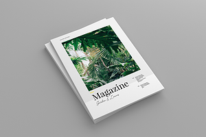 Garden And Leaves Magazine Template