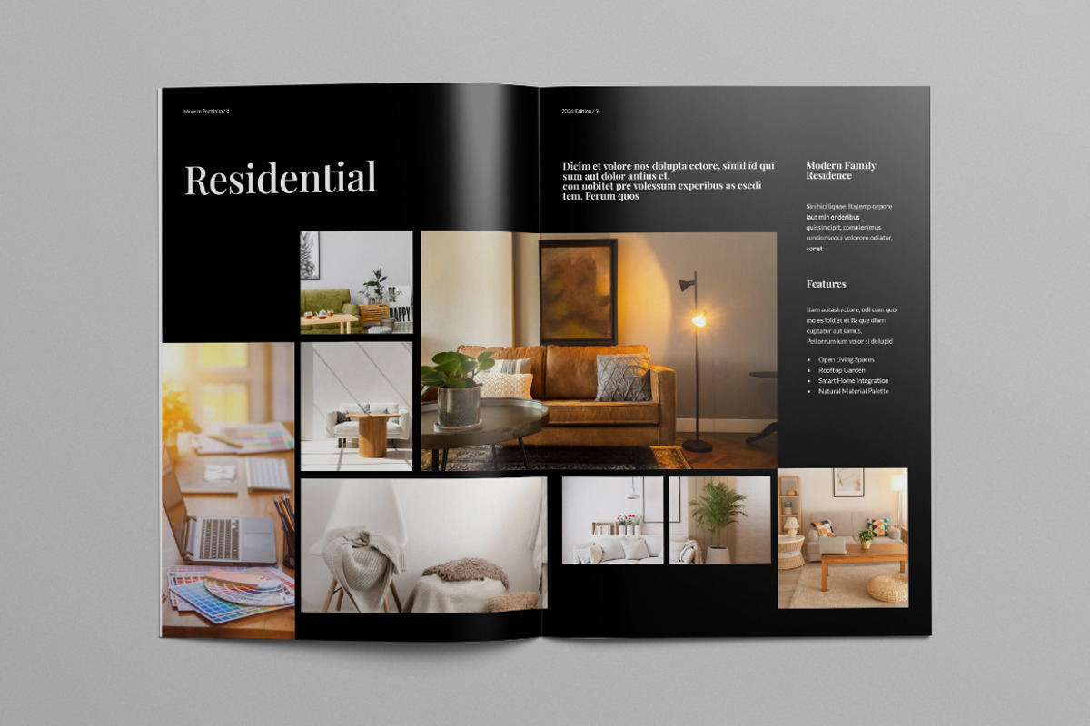 Architecture Portfolio Template, a Brochure Template by Pixelpick