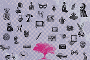 Halftone Retro Clipart Collection, an Object Graphic by JulsIst (Thumbnail 8 of 11)