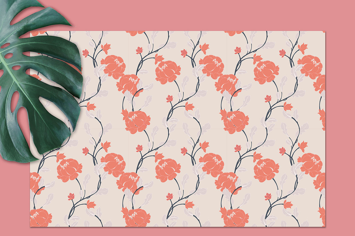 20JPG/EPS Tropical floral pattern, a Pattern Graphic by Theraphosath (Photo 22 of 30)