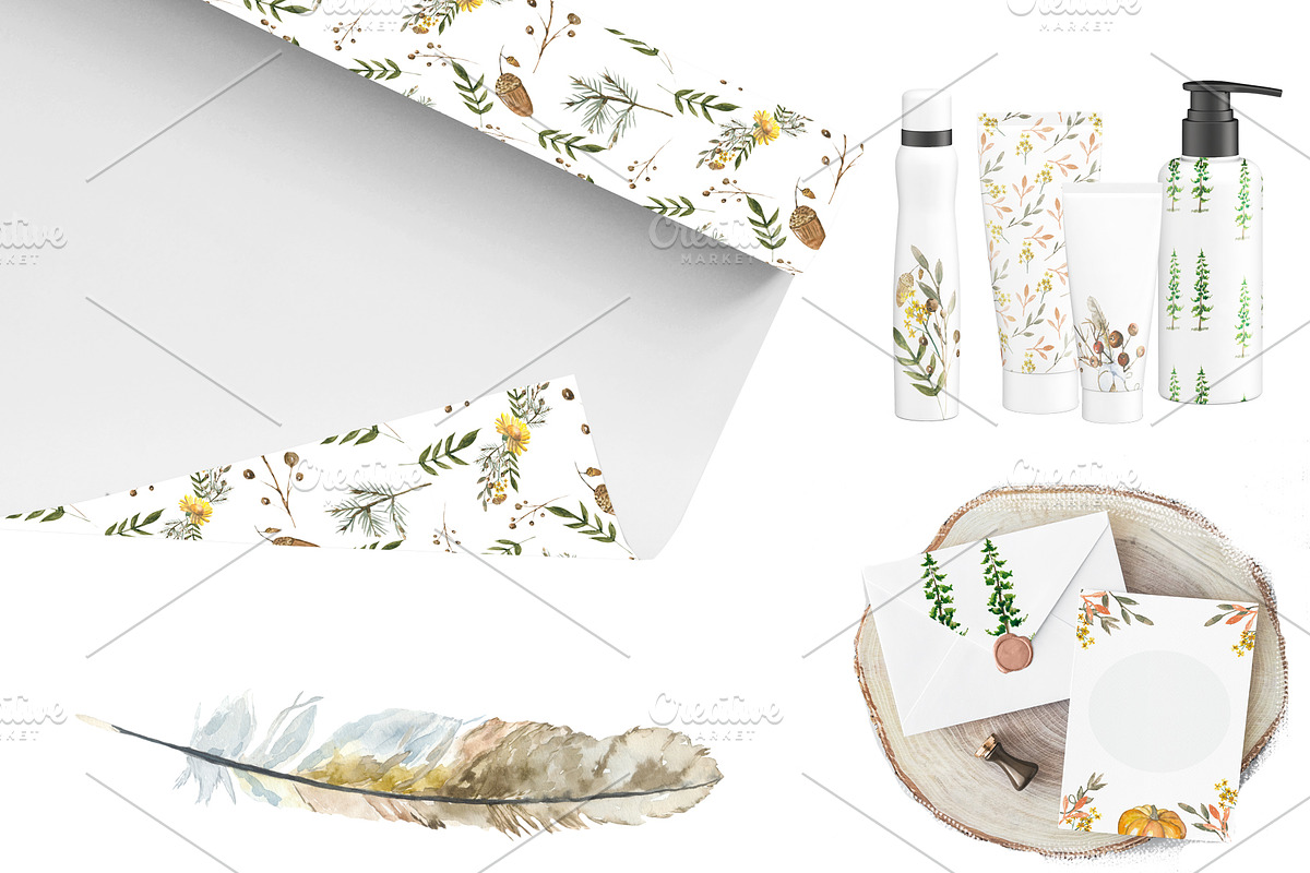 Autumn and foxes animals set, an Object Graphic by JuliaFast (Photo 6 of 7)