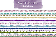 Watercolor Borders, an Illustration by Angie Makes (Thumbnail 1 of 2)