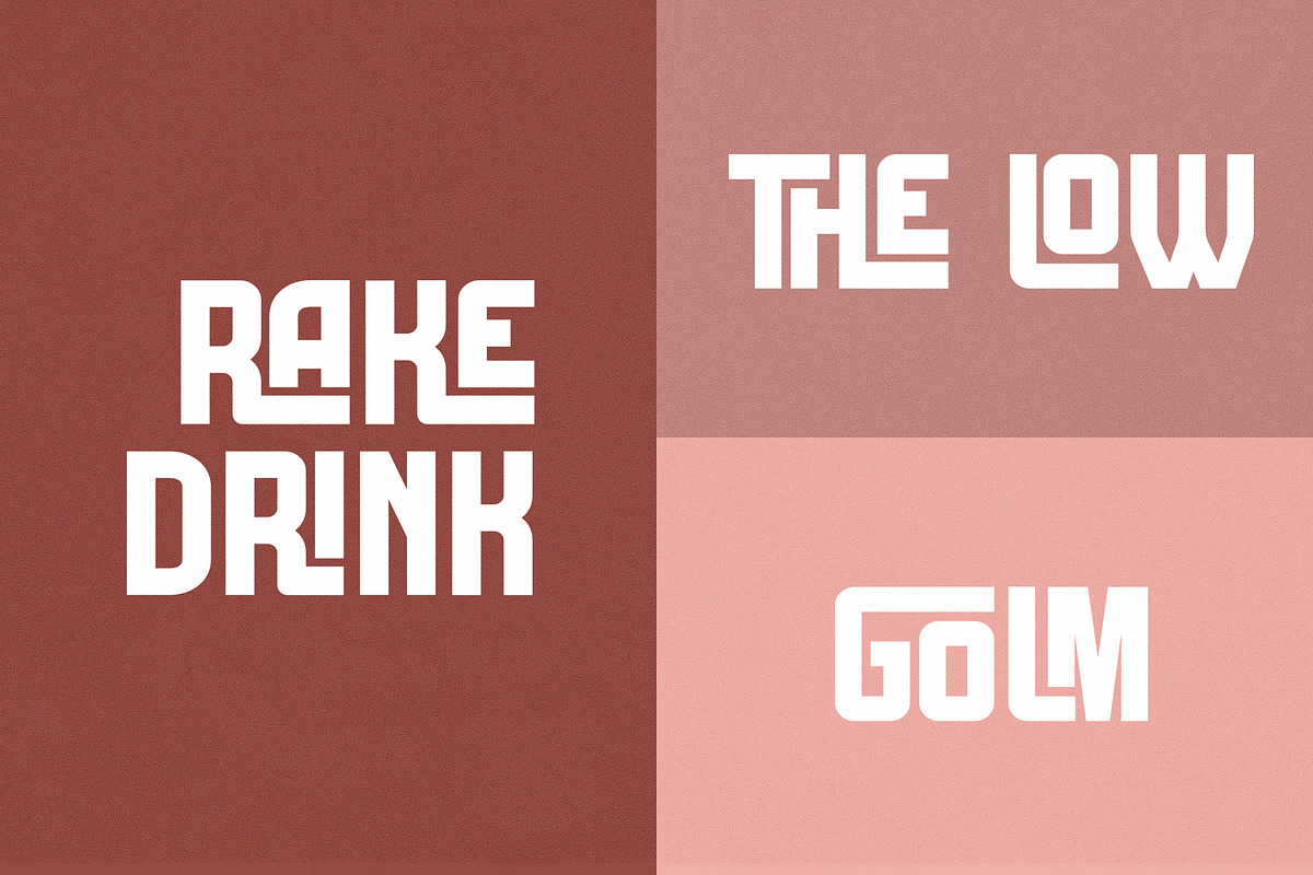 Ghrathe Ligature Sans Serif Font, a Sans Serif Font by Graphicxell (Photo 8 of 11)
