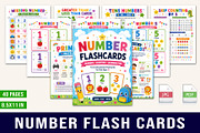 Number Flashcards, a Stationery Template by Designmela01 (Thumbnail 1 of 5)
