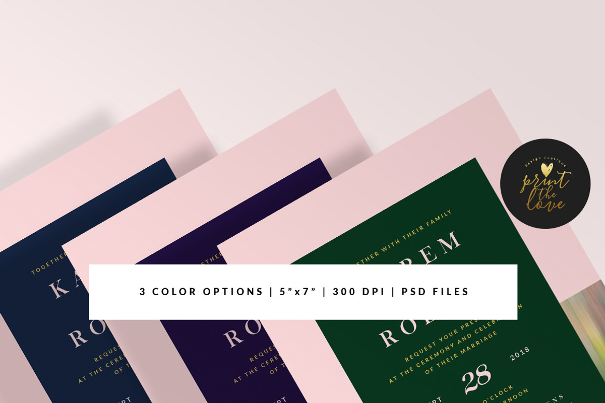 Wedding Invitation - Karem, an Invitation Template by Print The Love Boutique (Photo 2 of 3)