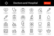 Medical & Healthcare Line Icons, an Outline Icon by Motaleb Hossain (Thumbnail 2 of 3)