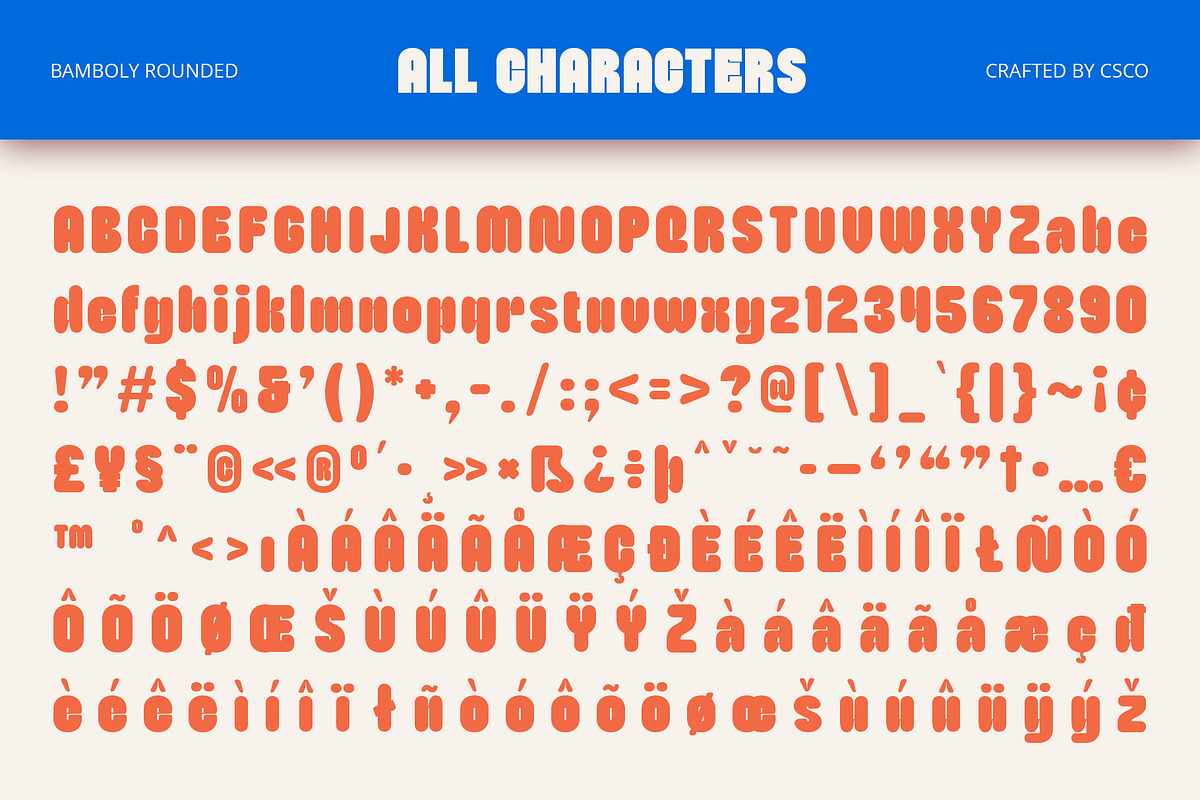 Bamboly Rounded, a Sans Serif Font by Craft Supply Co. (Photo 8 of 8)