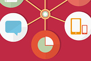 Infographic Web Flat Icons, an Icon by SUBCUTANEO STORE (Thumbnail 3 of 3)
