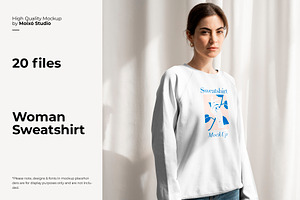 Woman Sweatshirt Mockup Bundle