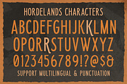 Horderlands - Condensed Vintage Sans, a Font by Letterhend Studio (Thumbnail 8 of 9)