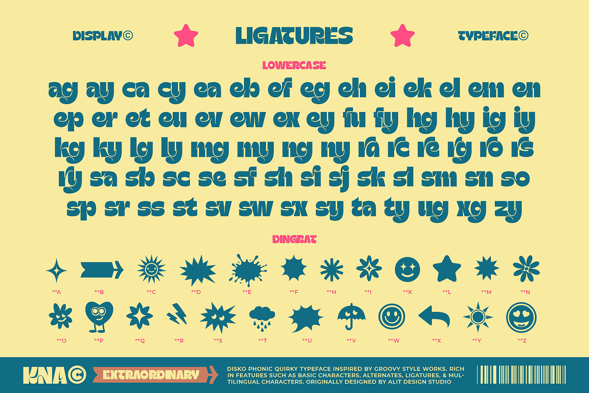 Disko Phonic Typeface, a Sans Serif Font by alit design (Photo 18 of 20)