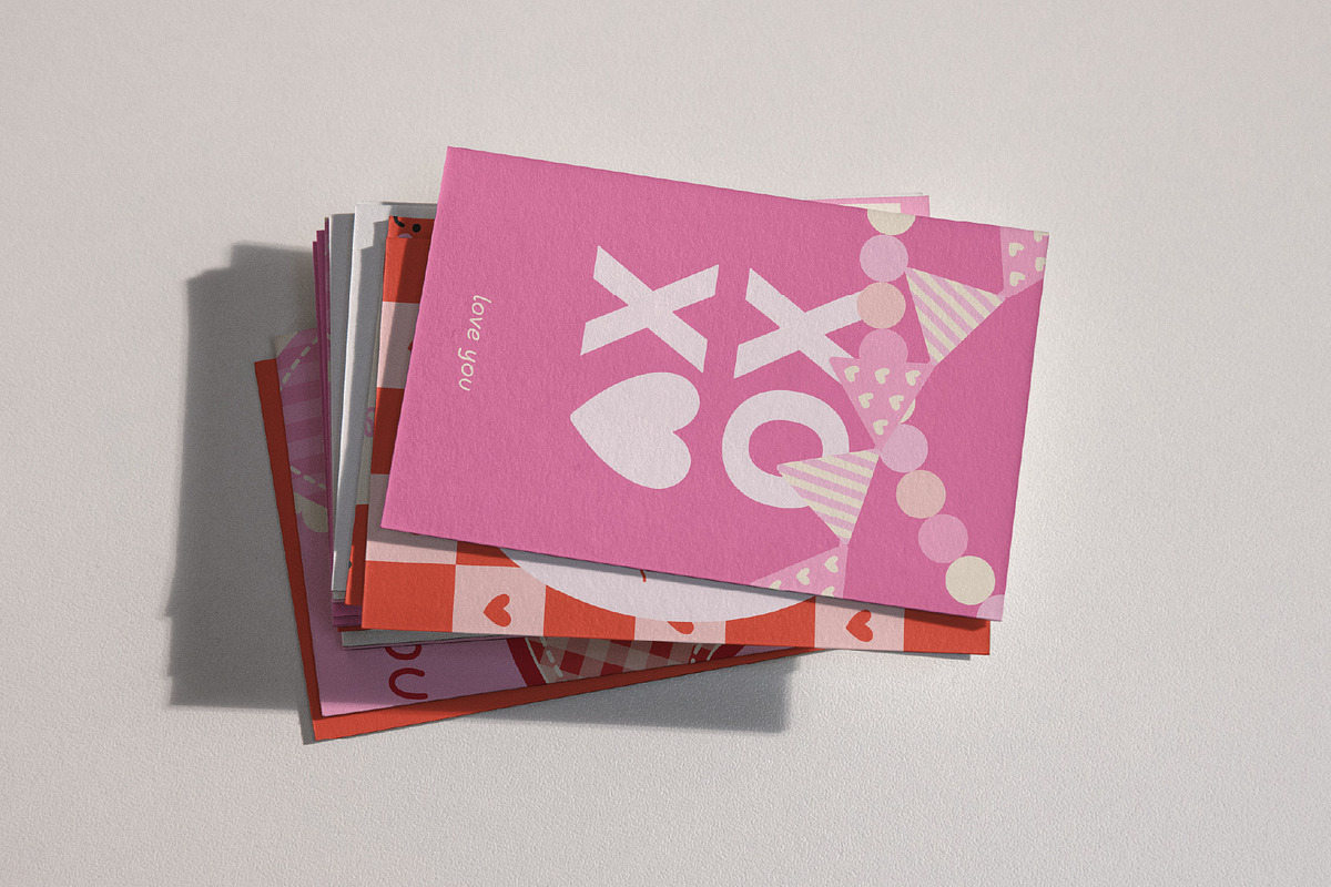 Valentine`s Greeting Cards, an Object Graphic by Creative Gallery (Photo 3 of 7)