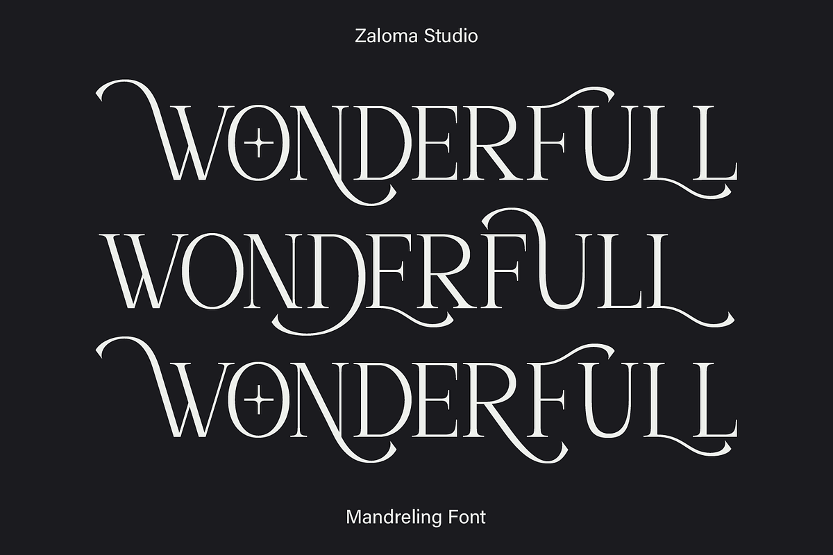 Mandreling, a Serif Font by Zaloma Studio (Photo 2 of 15)