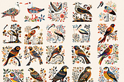 Australian Bird Clipart Folk Art PNG, an Animal Illustration by Daring Digies (Thumbnail 3 of 10)