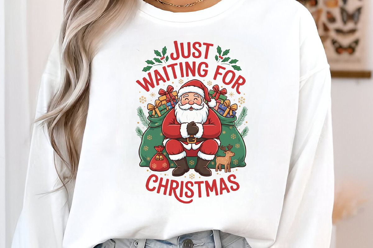 Waiting for Christmas Png, Santa Png, an Illustration by Designking (Photo 1 of 6)