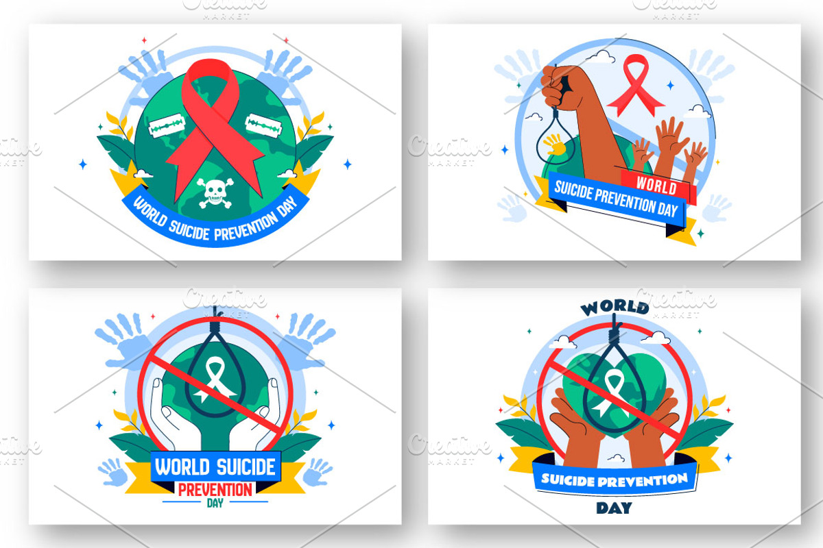 10 World Suicide Prevention Day, a Person Illustration by denayunebgt (Photo 2 of 4)