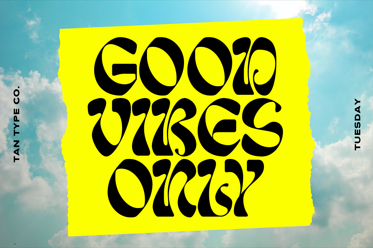 TAN - TUESDAY, a Font by TanType