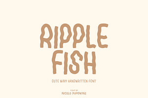 RIPPLE FISH Font