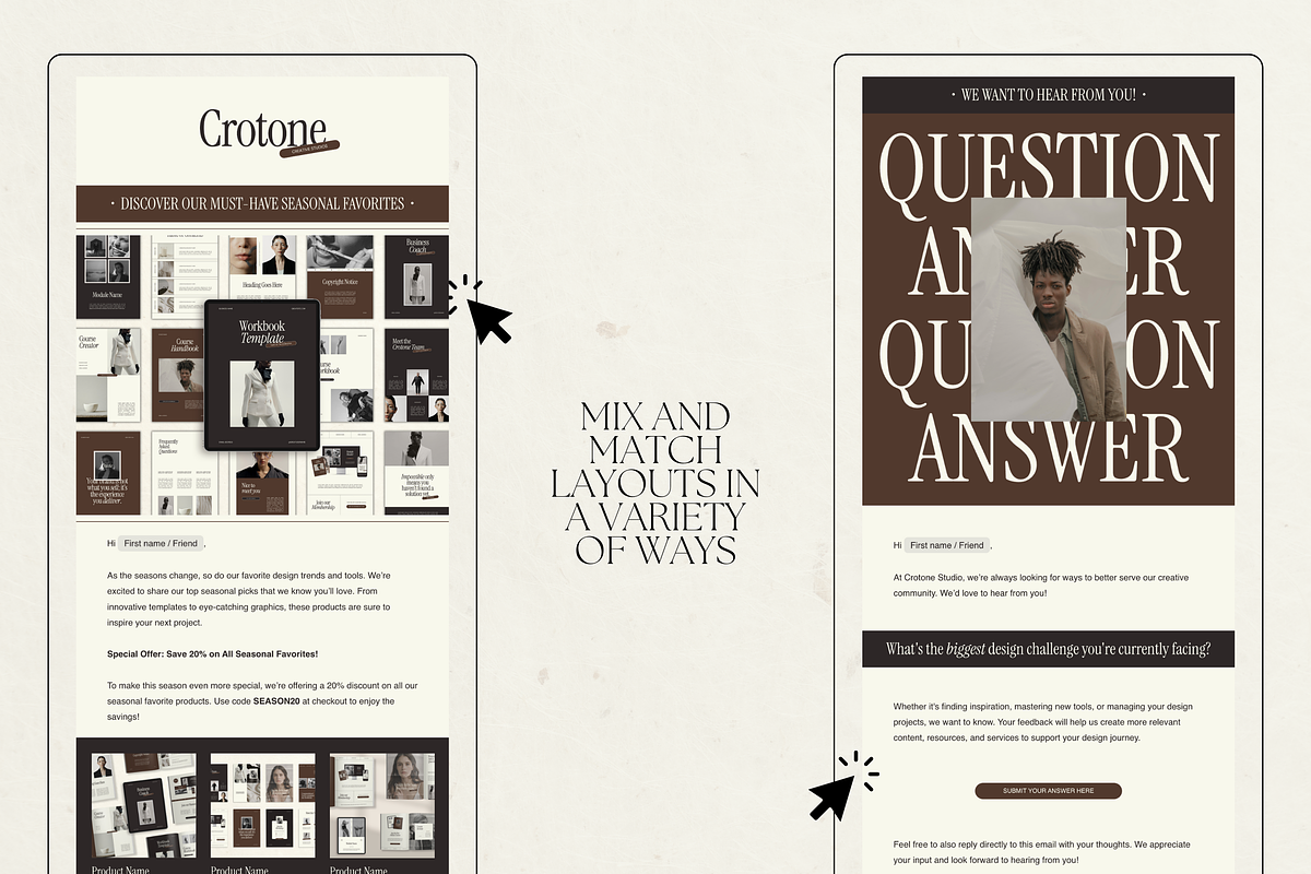 Flodesk Email Newsletter Templates, an Email Template by Branding Babe Co. (Photo 4 of 6)