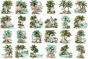 Whimsical Summer Palm Tree Clipart, an Illustration by Black Bird Studio (Thumbnail 2 of 5)