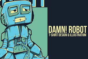 Damn! Robot Illustration