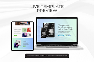 Ebook Landing Page Template Canva